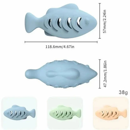 Jouet Distributeur de Croquettes pour Chat Forme Poisson - Régule l'Appétit Anti-Ennui | Miaou&Co