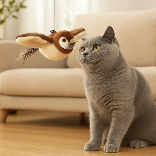 Jouet pour Chat Oiseau qui Vole - Simulation de Vol Anti-Ennui | Miaou&Co