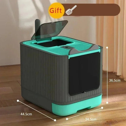 Maison de Toilette Pliable pour Chat Gain de Place - Bac à Litière de Voyage 4 Coloris | Miaou&Co