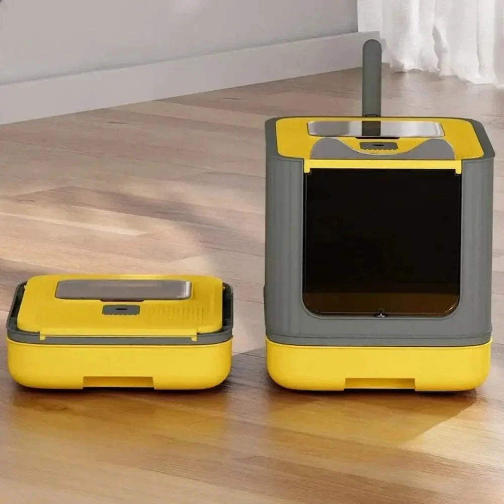 Maison de Toilette Pliable pour Chat Gain de Place - Bac à Litière de Voyage 4 Coloris | Miaou&Co