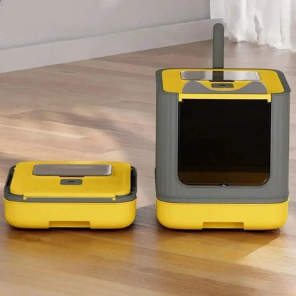 Maison de Toilette Pliable pour Chat Gain de Place - Bac à Litière de Voyage 4 Coloris | Miaou&Co