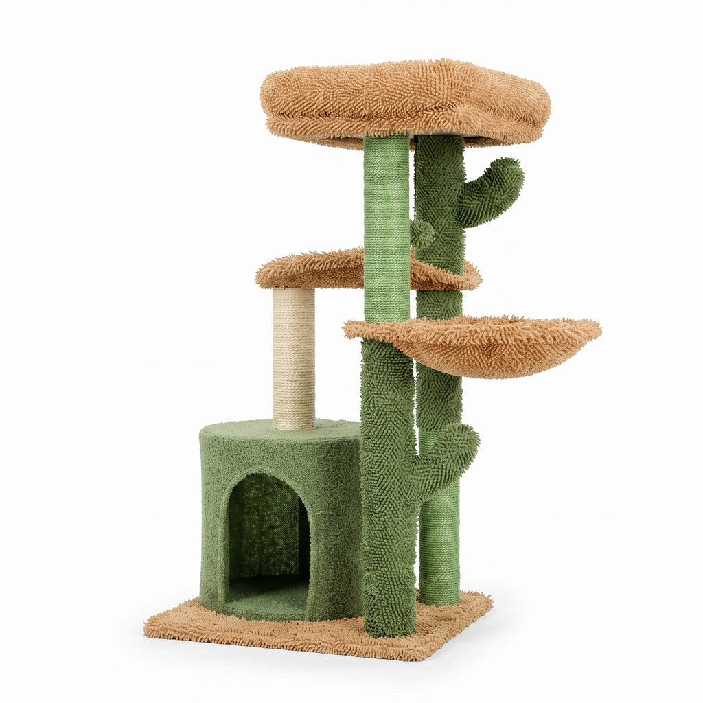 Miaou & Co Arbre à Chat Cactus avec Griffoir Sisal