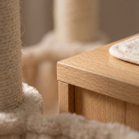 Miaou & Co Arbre à Chat en Bois avec Hamac Suspendu