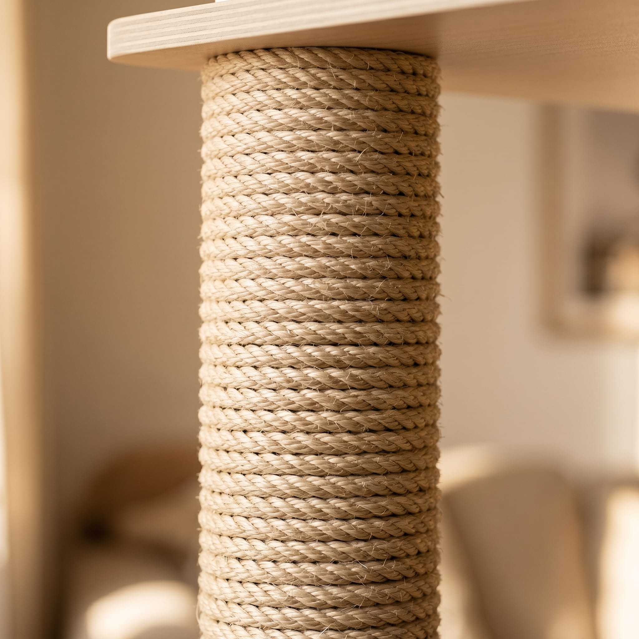 Miaou & Co Arbre à Chat en Bois Multi-Niveaux avec Niches et Hamac - Stable pour Plusieurs Chats