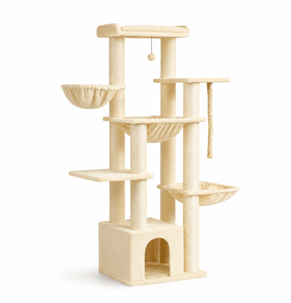 Miaou & Co Arbre à Chat Multi-Plateformes 7 Niveaux