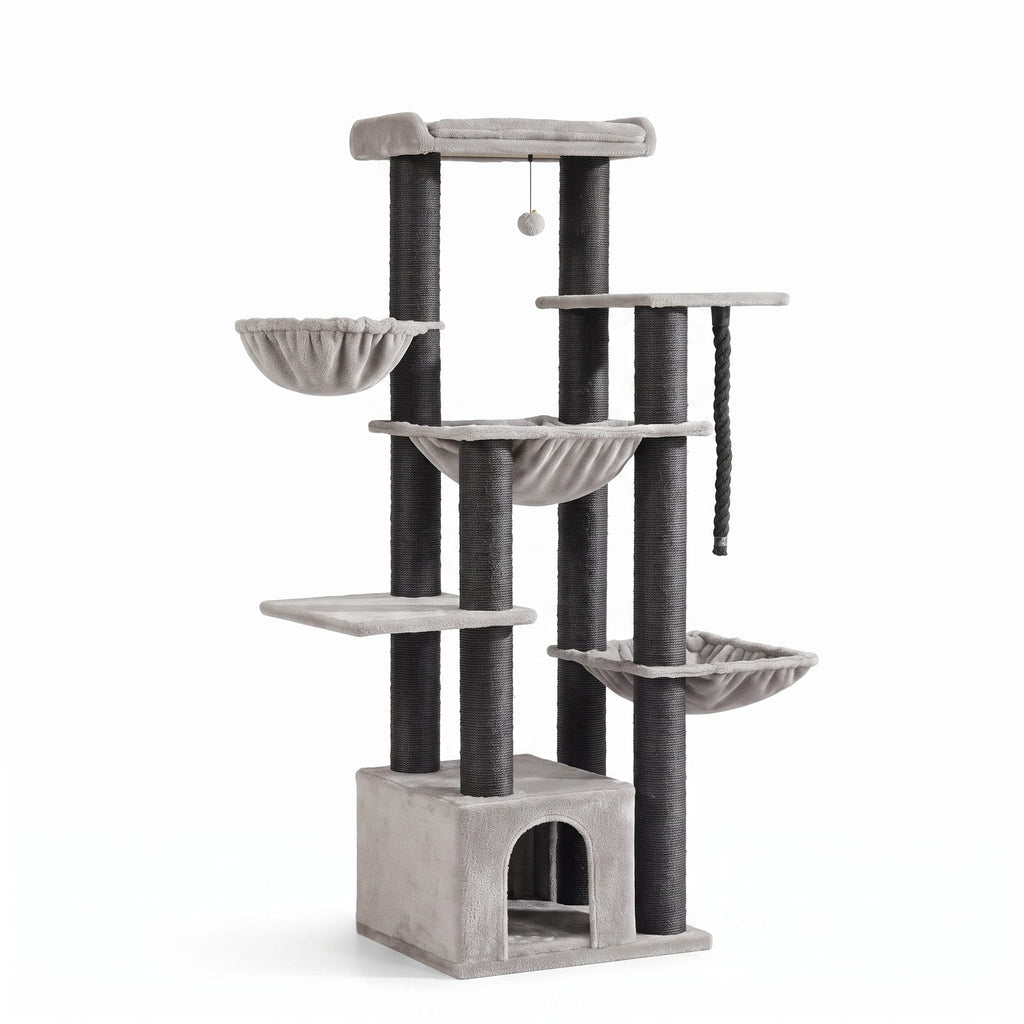Miaou & Co Arbre à Chat Multi-Plateformes 7 Niveaux