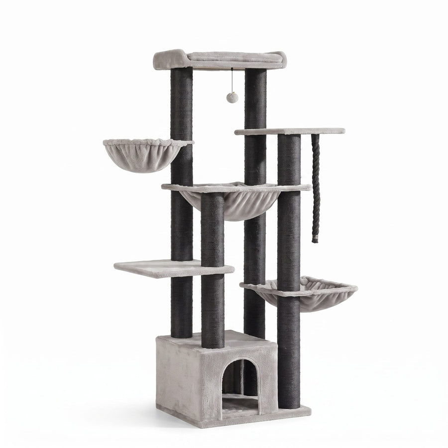 Miaou & Co Arbre à Chat Multi-Plateformes 7 Niveaux