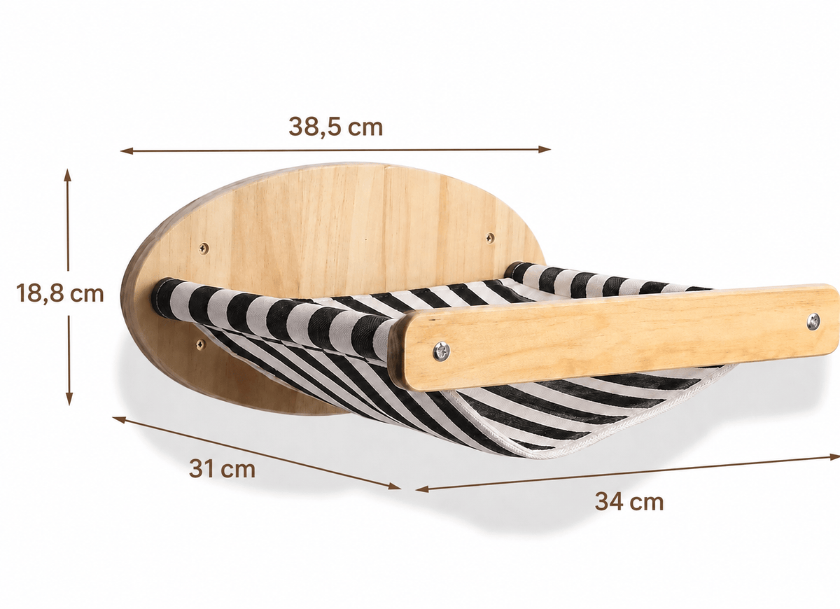Miaou & Co Arbre à Chat Mural Modulable en Bois