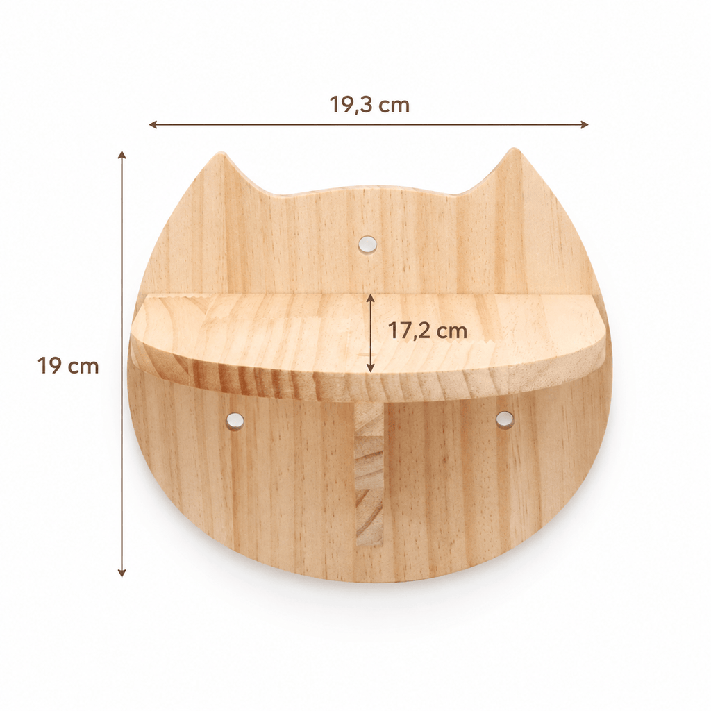 Miaou & Co Arbre à Chat Mural Modulable en Bois