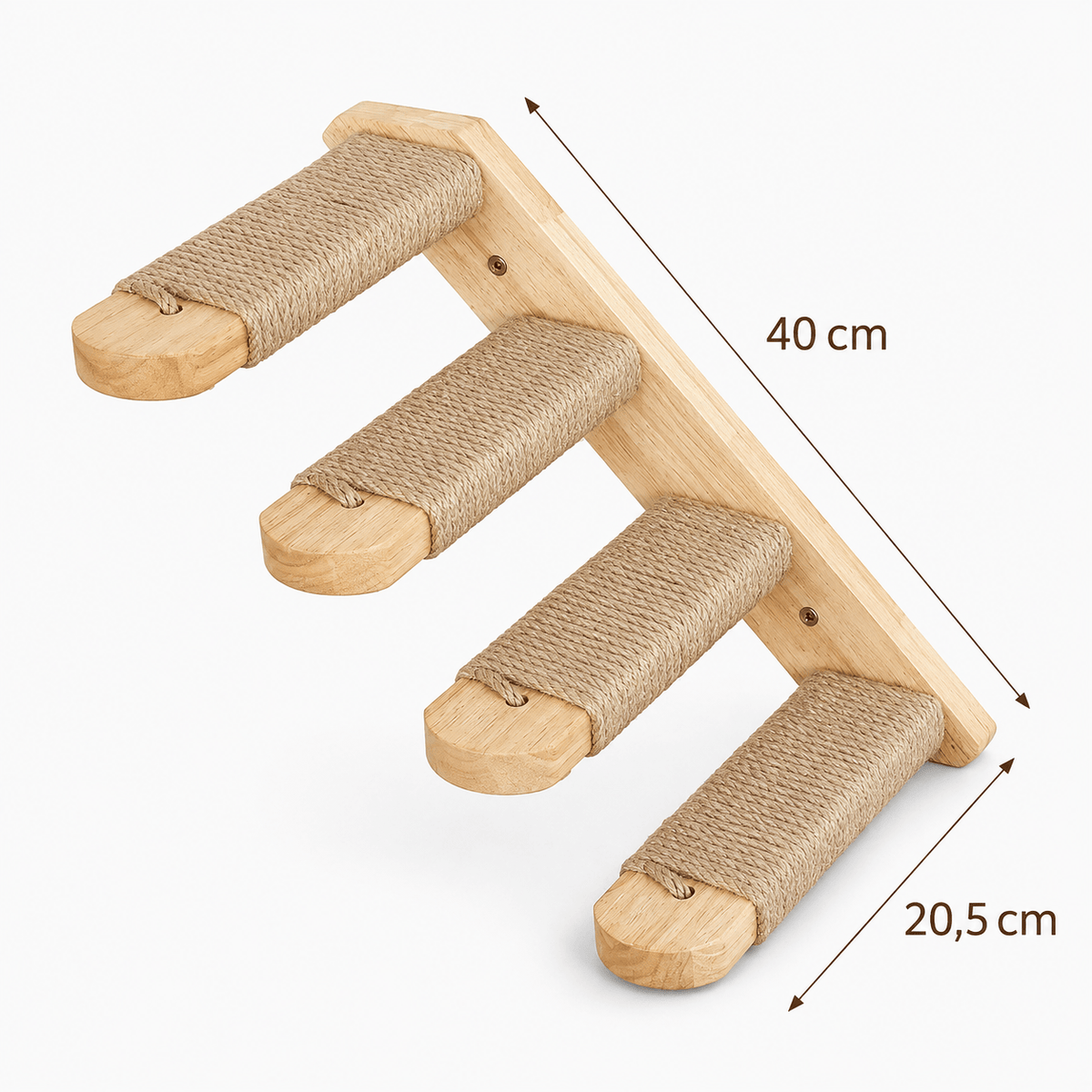 Miaou & Co Arbre à Chat Mural Modulable en Bois