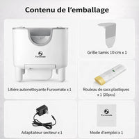 Miaou & Co Bac à Litière Autonettoyant pour Chat
