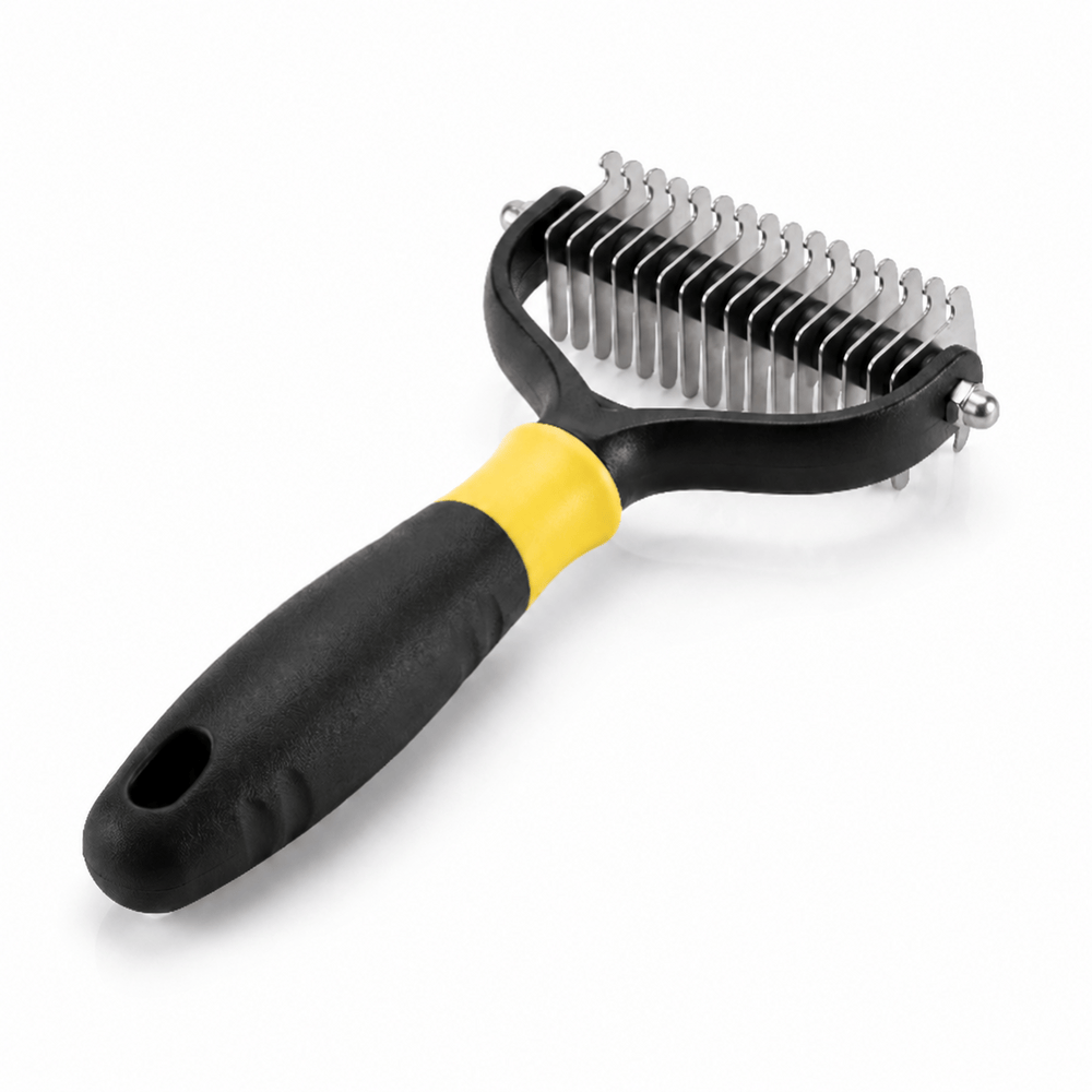 Miaou & Co Brosse Coupe Noeud Chat Poils Longs - Picots en Inox Anti-Nœuds