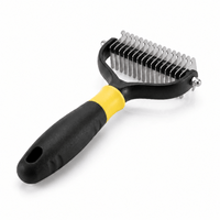 Miaou & Co Brosse Coupe Noeud Chat Poils Longs - Picots en Inox Anti-Nœuds