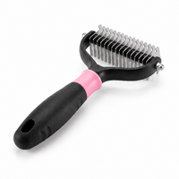 Miaou & Co Brosse Coupe Noeud Chat Poils Longs - Picots en Inox Anti-Nœuds