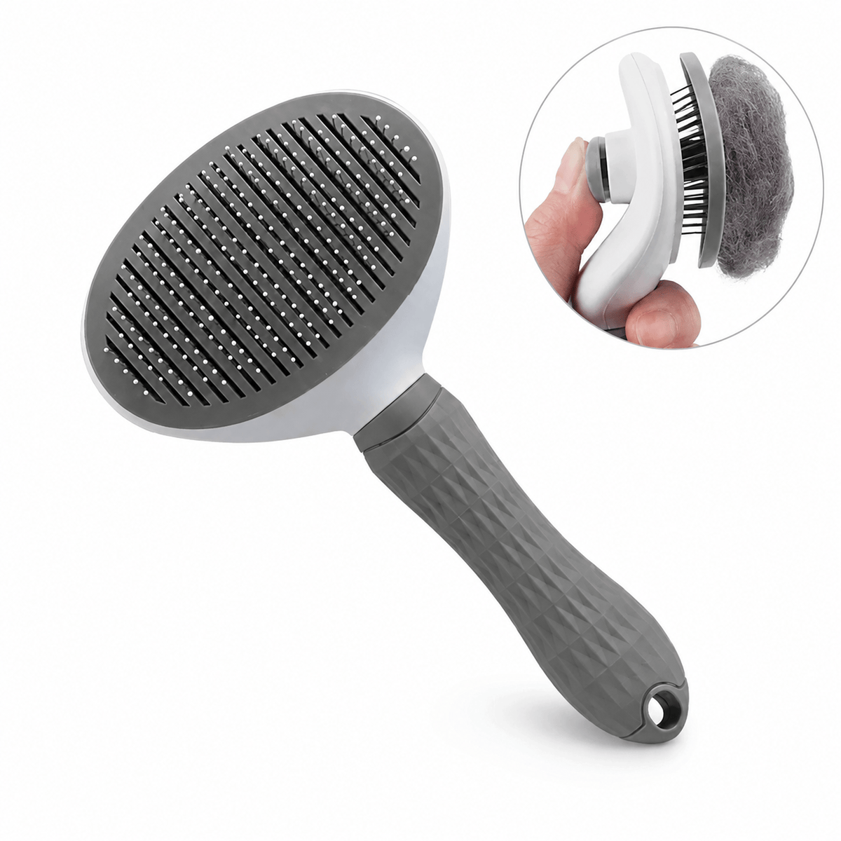 Miaou & Co Brosse de Toilettage pour Chat - Démêle sans Tirer et Anti-Mue