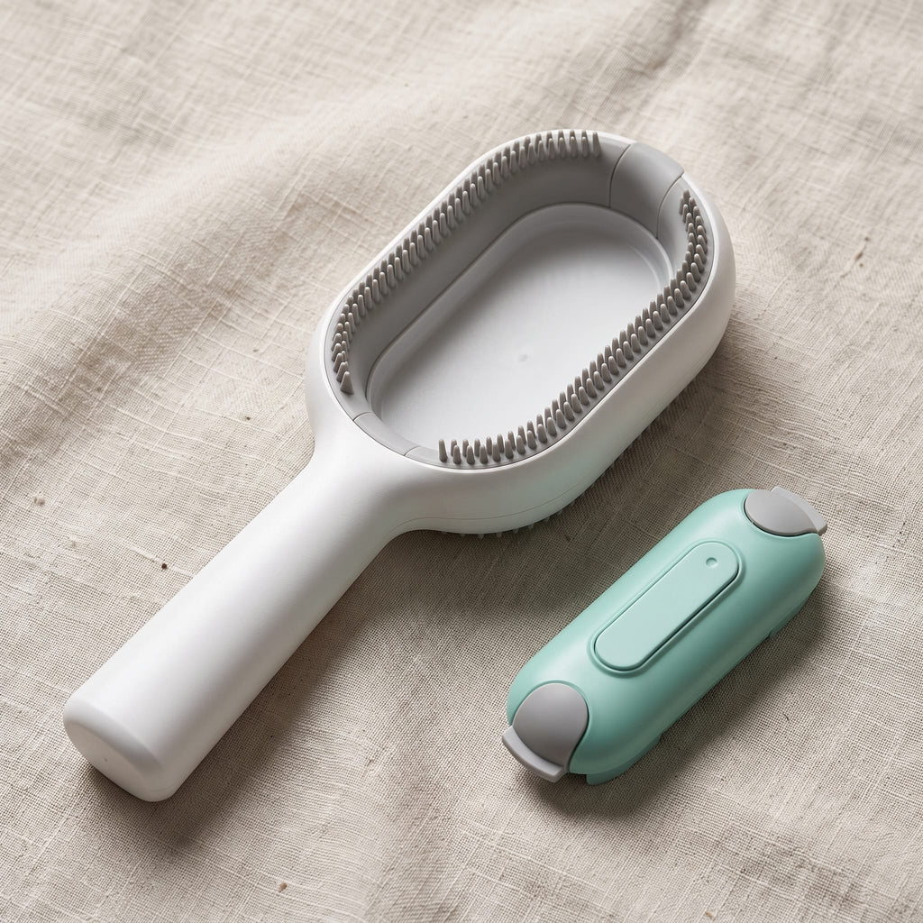 Miaou & Co Brosse pour Chat avec Réservoir d'Eau