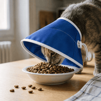 Miaou & Co Collerette en Tissu pour Chat - Anti-Léchage