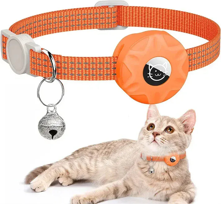 Miaou & Co Collier Réfléchissant pour Chat avec Support - Visibilité Nocturne et Boucle Réglable