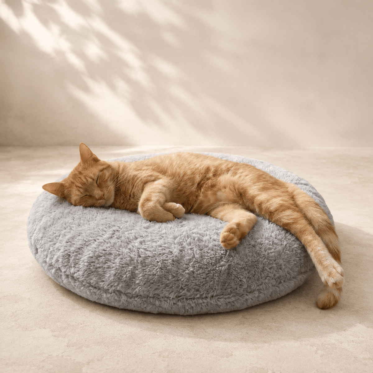 Miaou & Co Coussin Rond pour Chat Ultra Doux