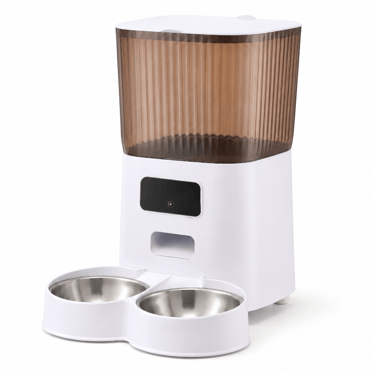 Miaou & Co Distributeur Automatique pour Chat avec Caméra et Double Gamelle - Idéal 2 Chats