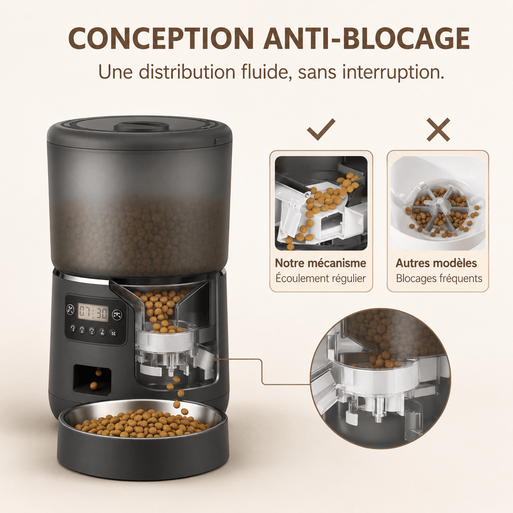 Miaou & Co Distributeur Intelligent de Nourriture pour Chat