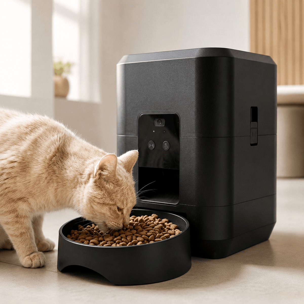Miaou & Co Distributeur Programmable de Croquettes pour Chat avec Wifi