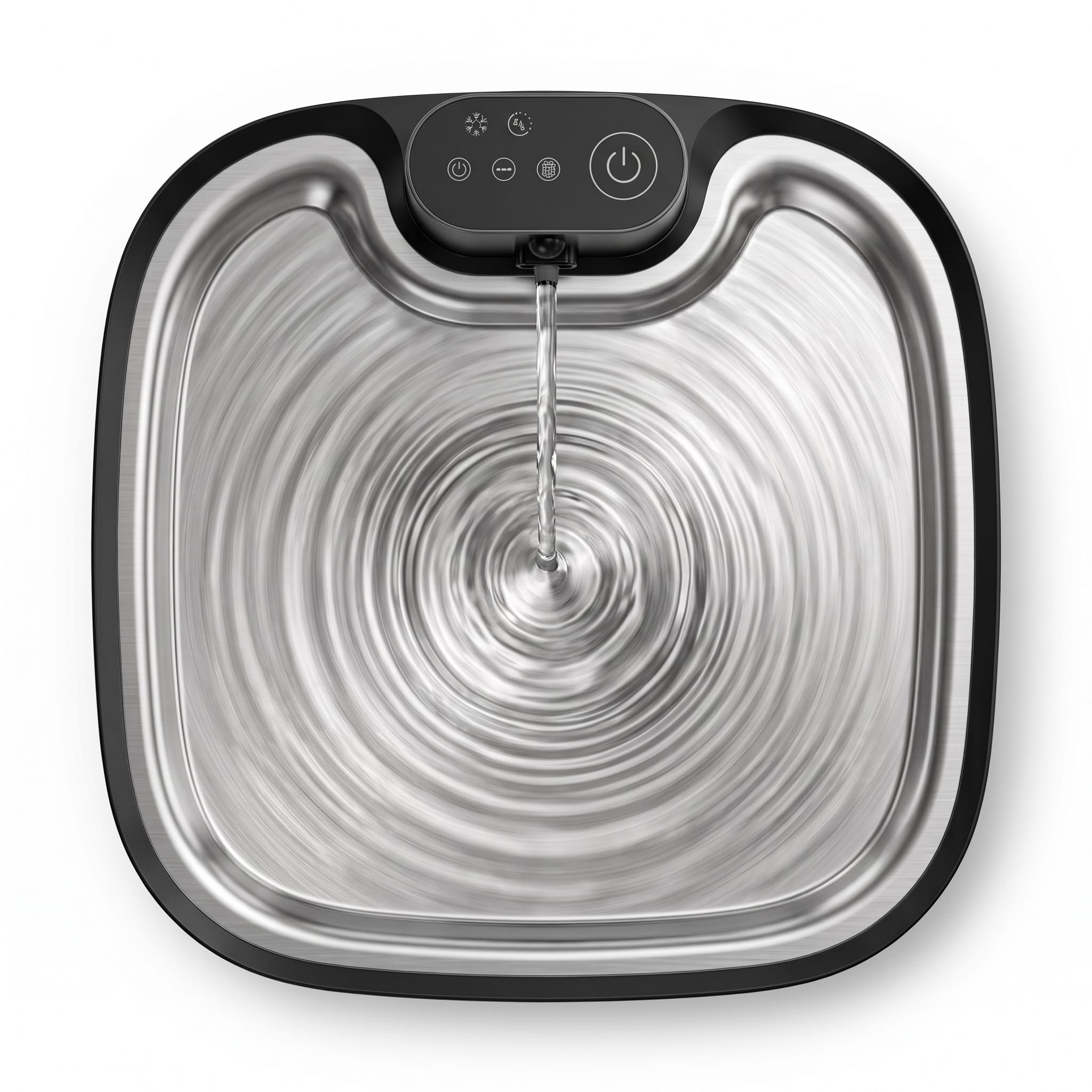 Miaou & Co Fontaine à Eau Intelligente Sans Fil pour Chat 3,5 L en Acier Inoxydable