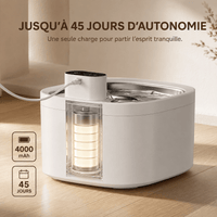 Miaou & Co Fontaine à Eau pour Chat avec Détecteur de Mouvement en Acier Inoxydable