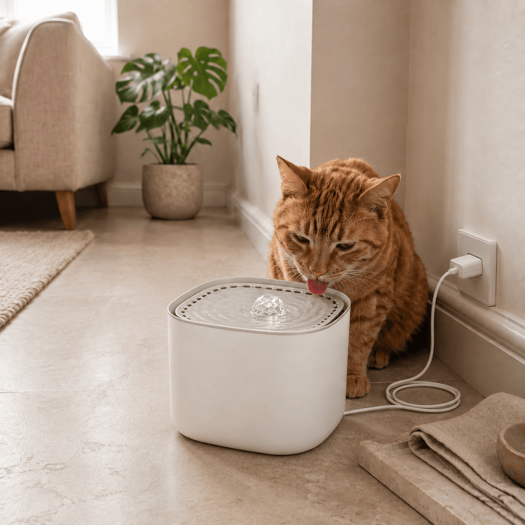 Miaou & Co Fontaine à Eau pour Chat Ultra Silencieuse 3L