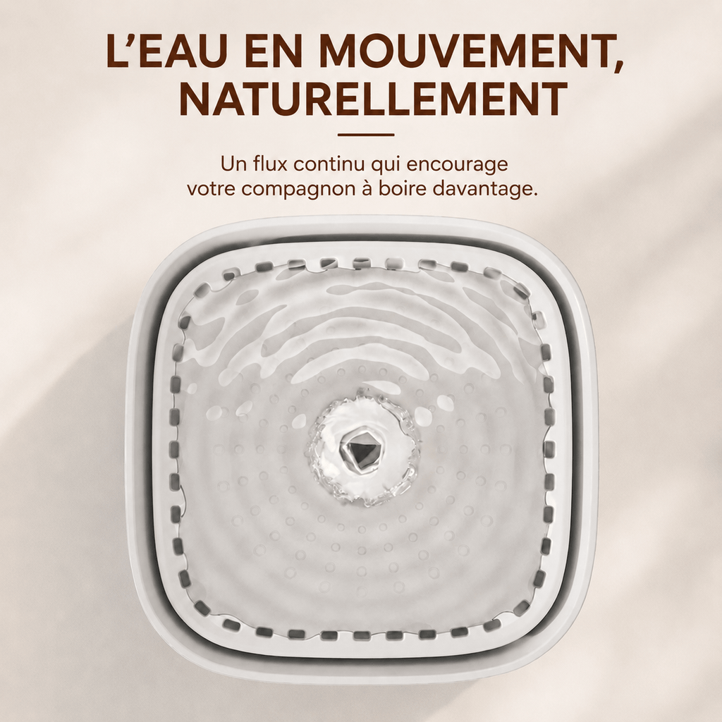 Miaou & Co Fontaine à Eau pour Chat Ultra Silencieuse 3L