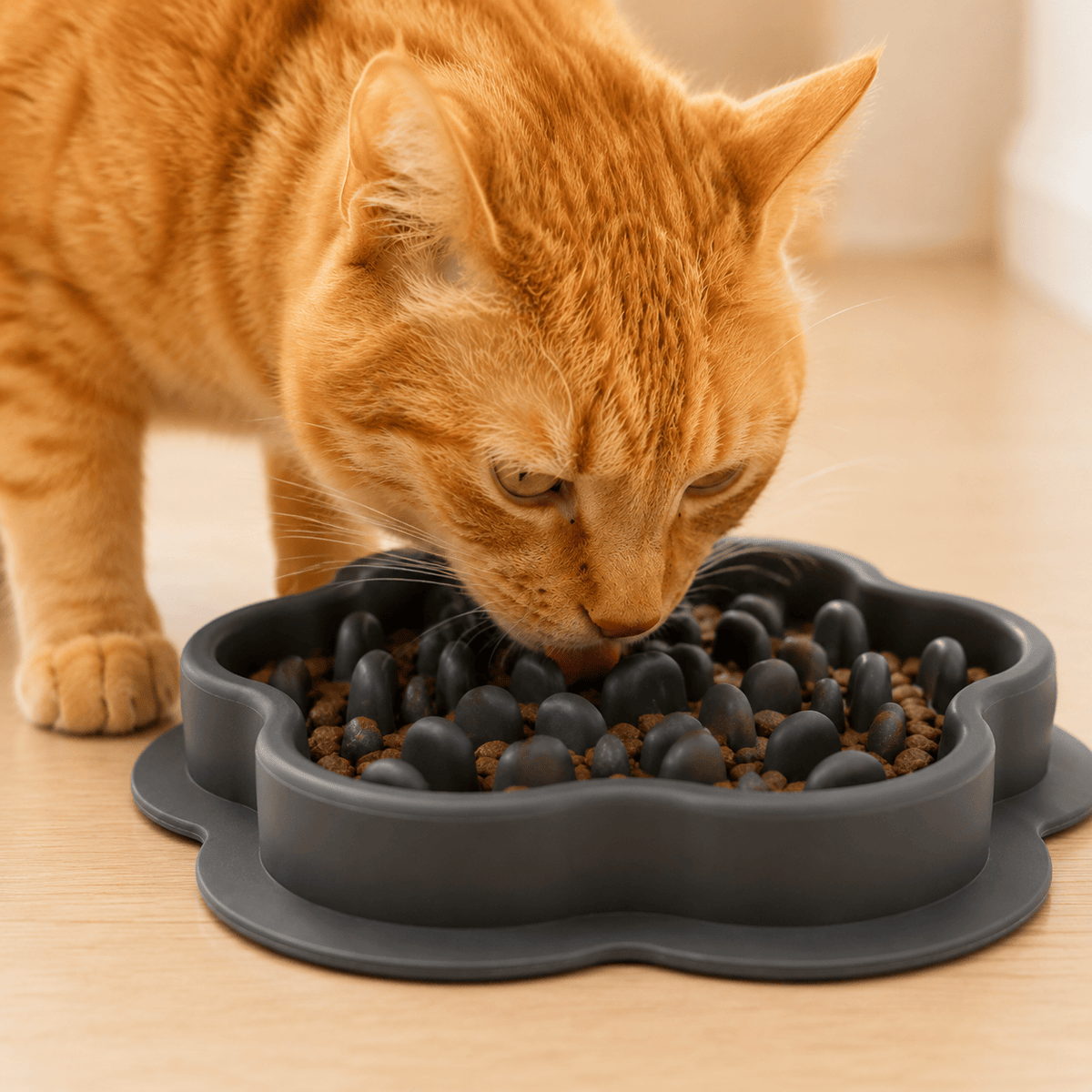 Miaou & Co Gamelle Anti-Glouton Chat en Silicone