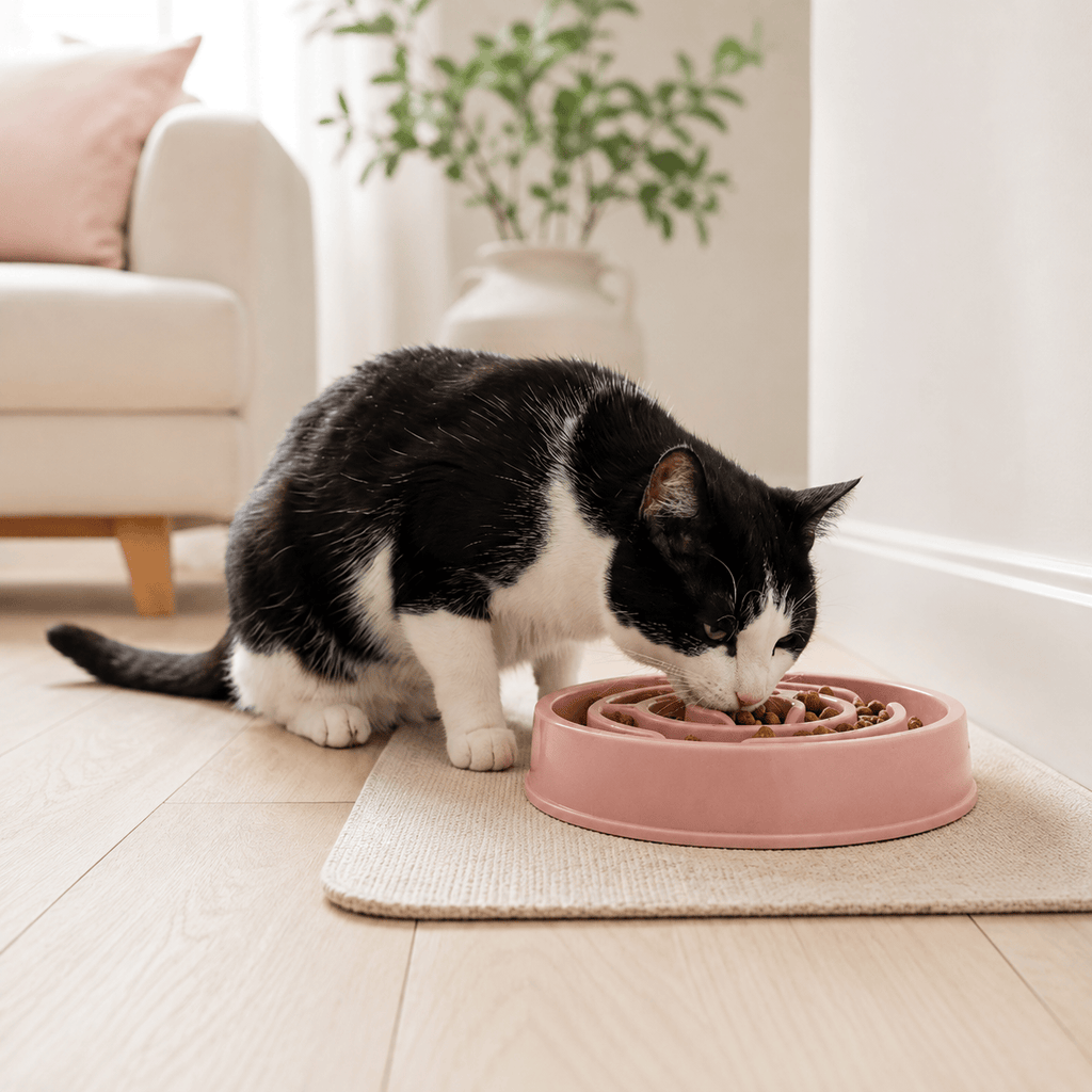 Miaou & Co Gamelle Anti-Glouton en Plastique - Réduction des Vomissements