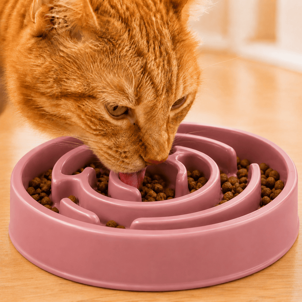 Miaou & Co Gamelle Anti-Glouton en Plastique - Réduction des Vomissements