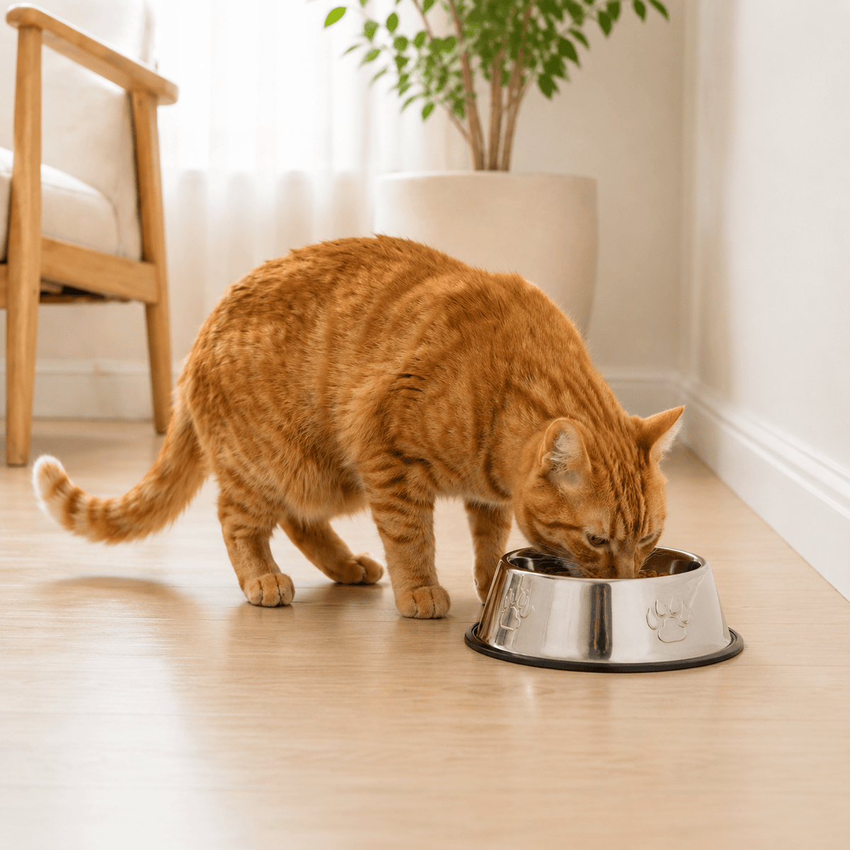 Miaou & Co Gamelle en Inox Antidérapante pour Chat