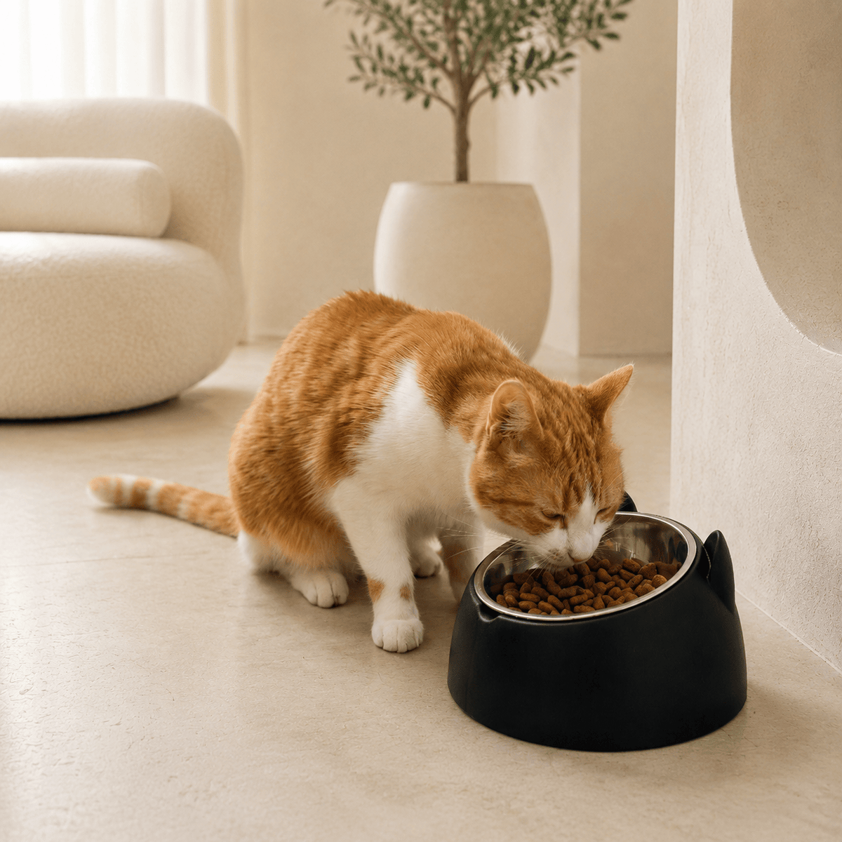Miaou & Co Gamelle Inox Inclinée Chat