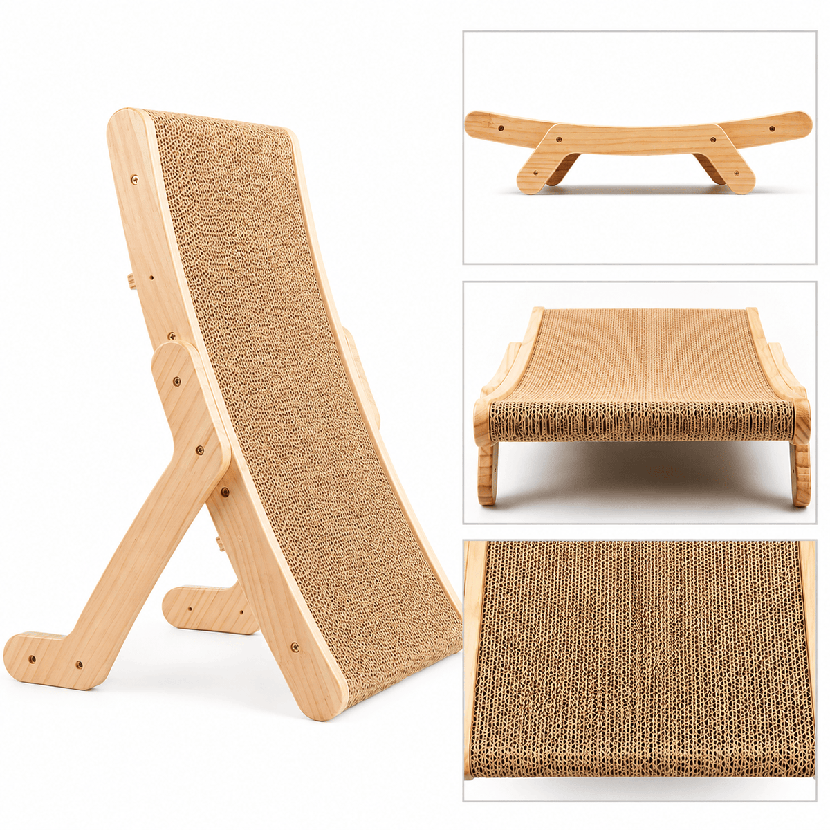 Miaou & Co Griffoir en Bois pour Chat - Ergonomique et Durable