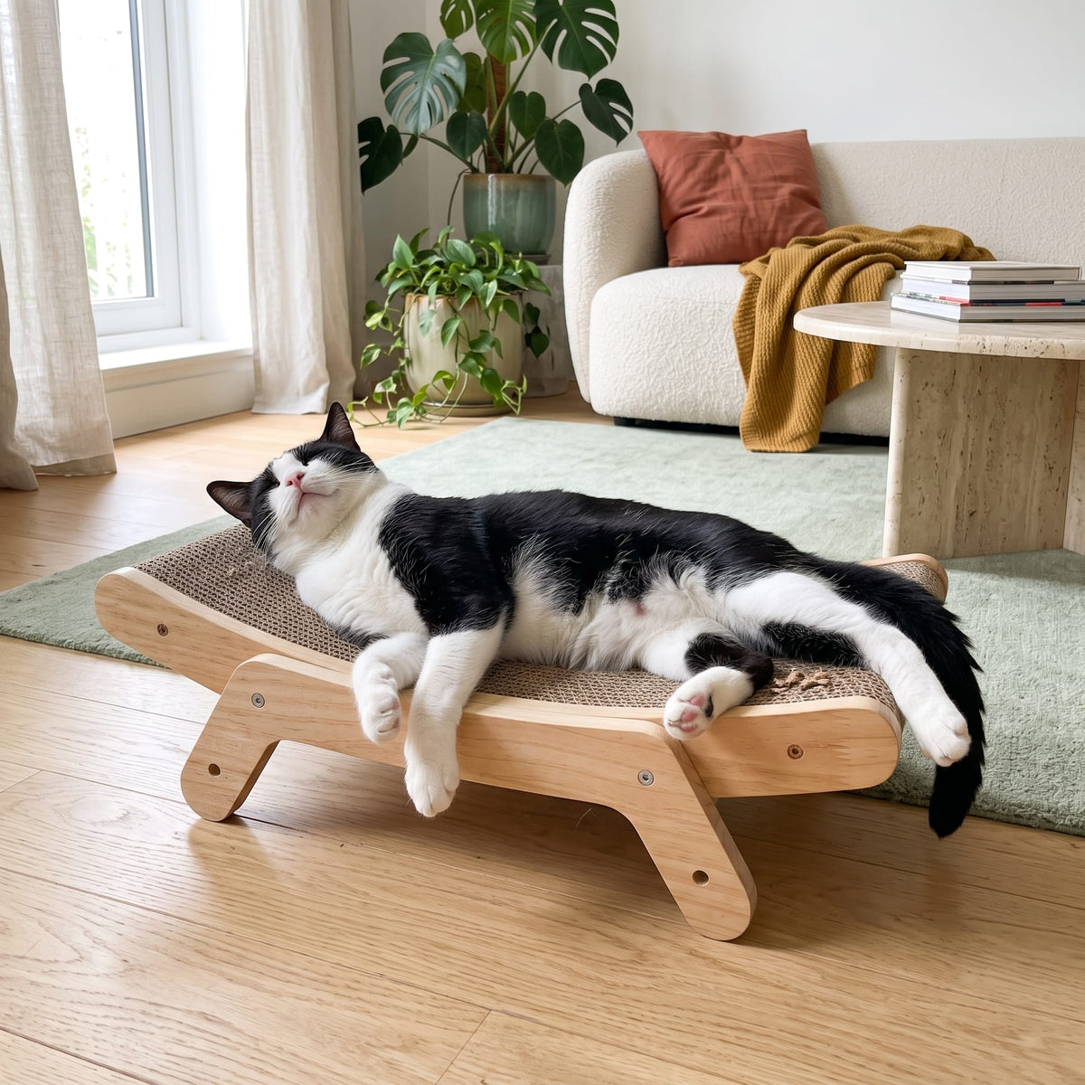Miaou & Co Griffoir en Bois pour Chat - Ergonomique et Durable