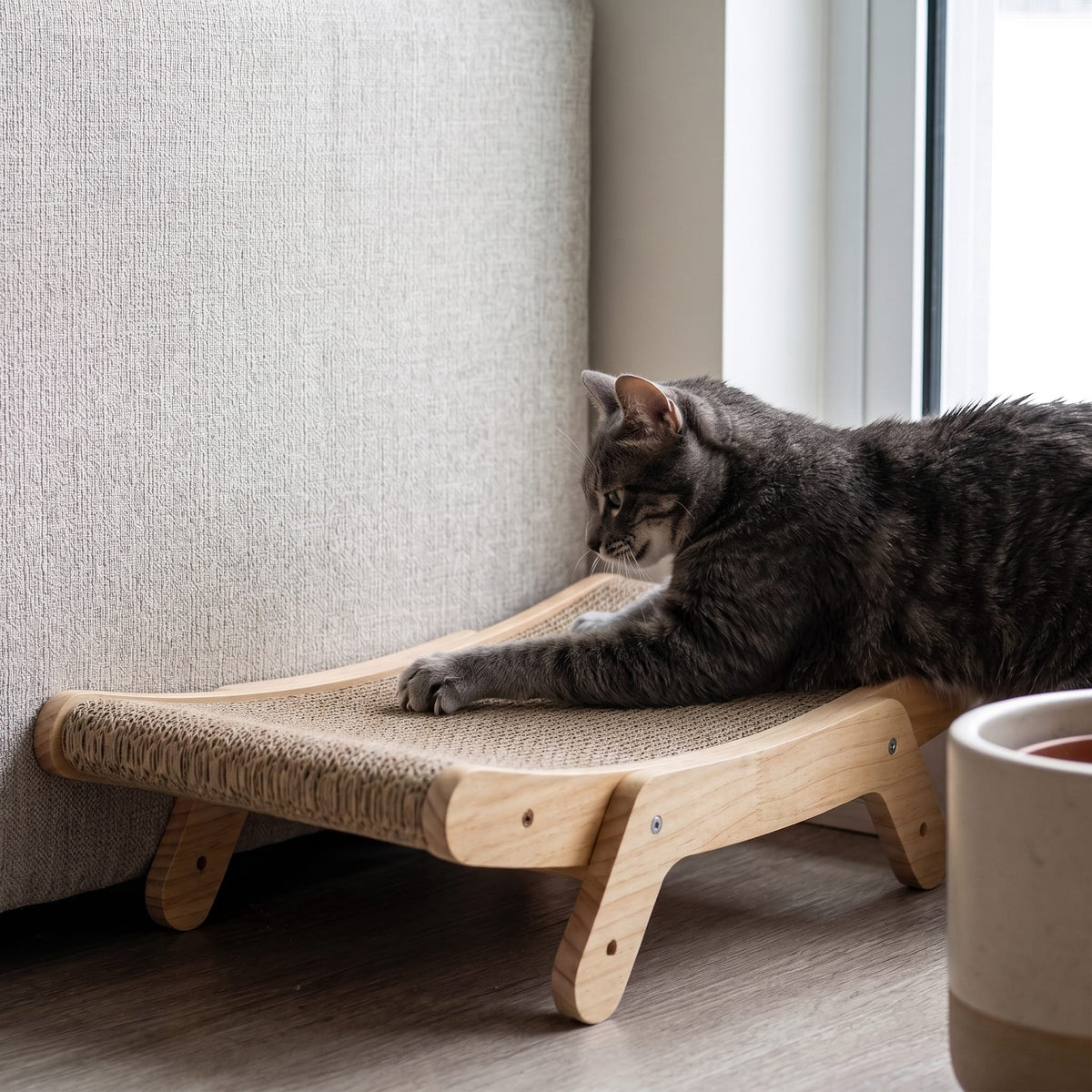 Miaou & Co Griffoir en Bois pour Chat - Ergonomique et Durable