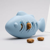 Miaou & Co Jouet Distributeur de Croquettes pour Chat Forme Poisson - Régule l'Appétit