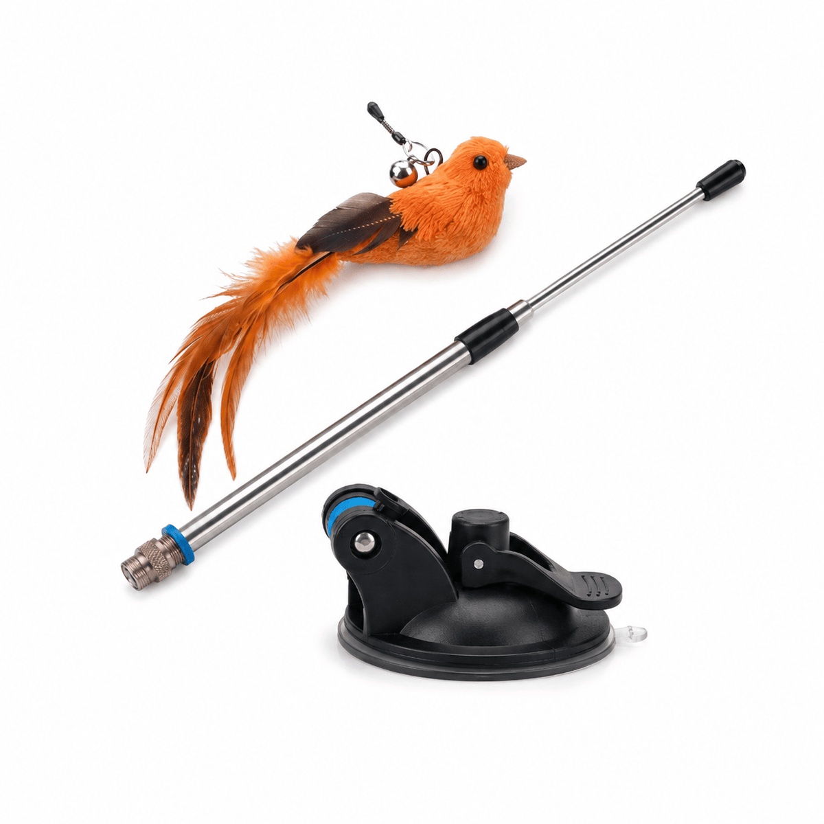 Miaou & Co Jouet Oiseau pour Chat - Plumes Amovibles