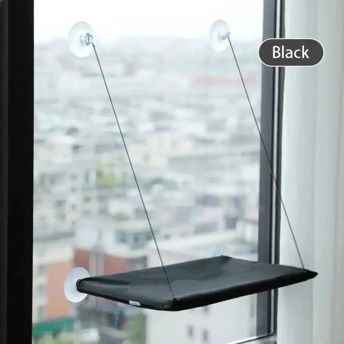 Miaou & Co Lit pour Chat en Hauteur à Ventouses - Sans Perçage