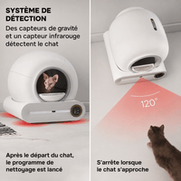 Miaou & Co Litière Autonettoyante Automatique pour Chat