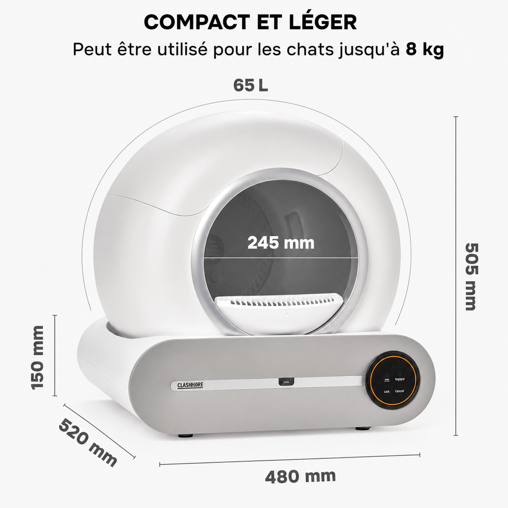 Miaou & Co Litière Autonettoyante Automatique pour Chat