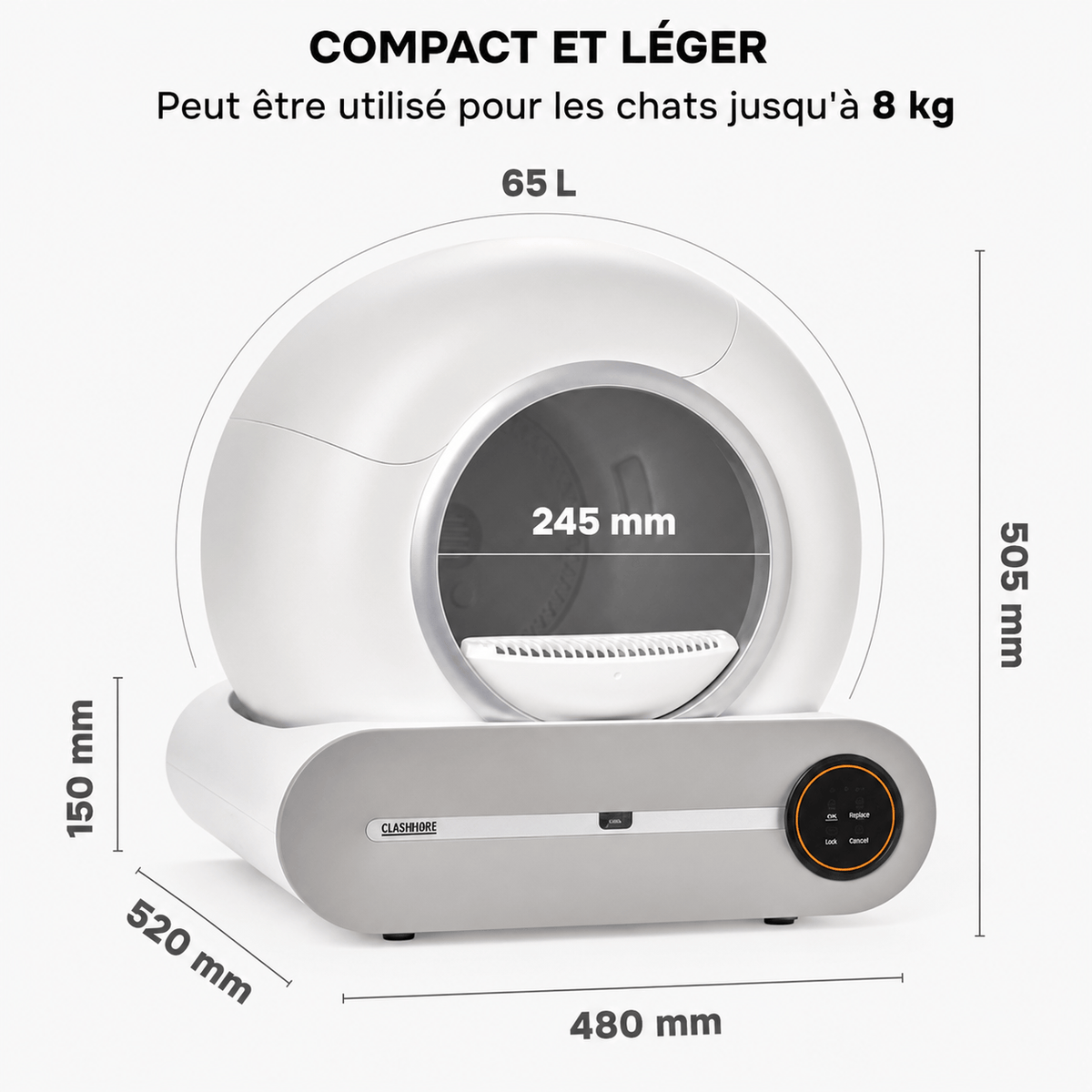 Miaou & Co Litière Autonettoyante Automatique pour Chat