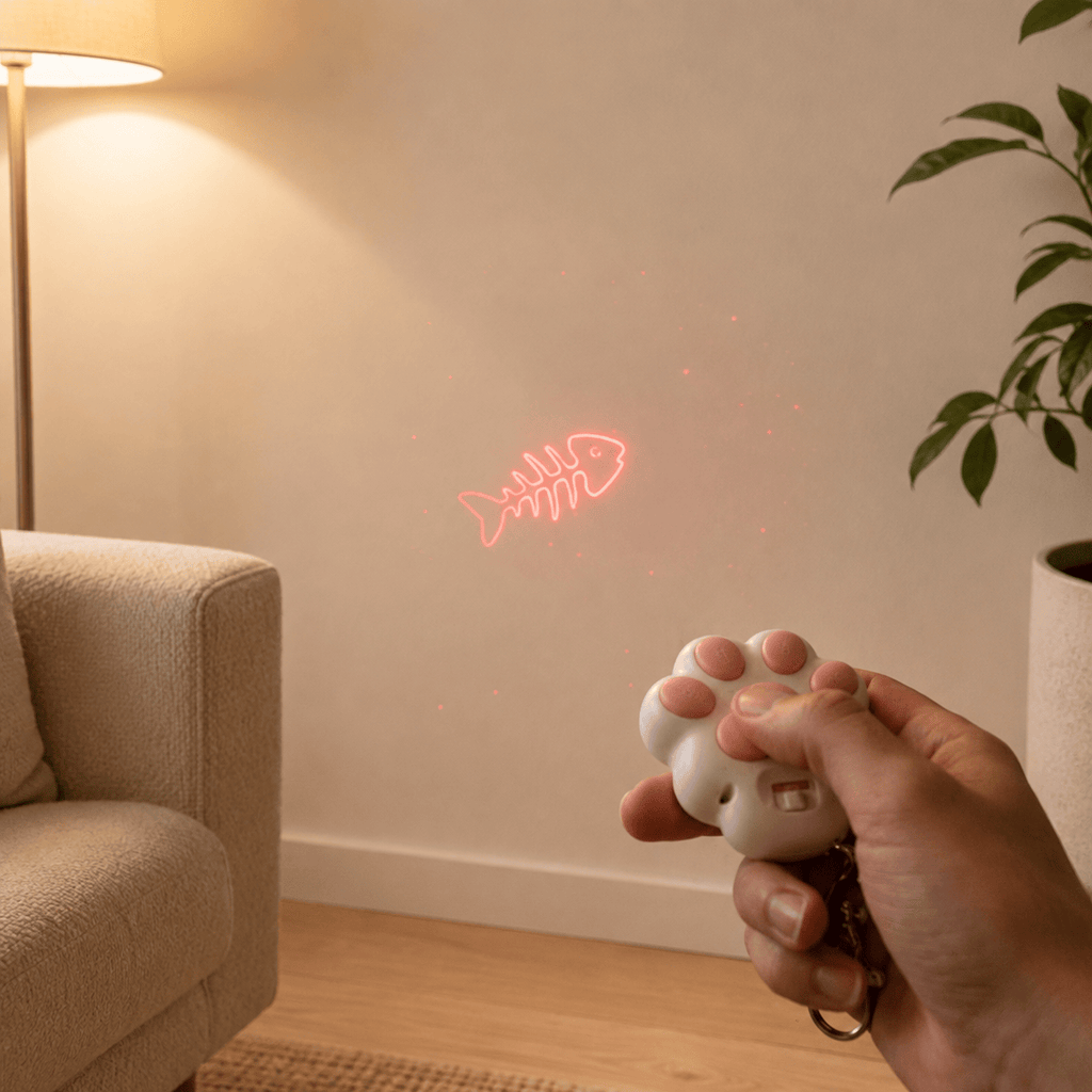 Miaou & Co Mini Laser pour Chat - Jeu Instinctif Anti-Ennui