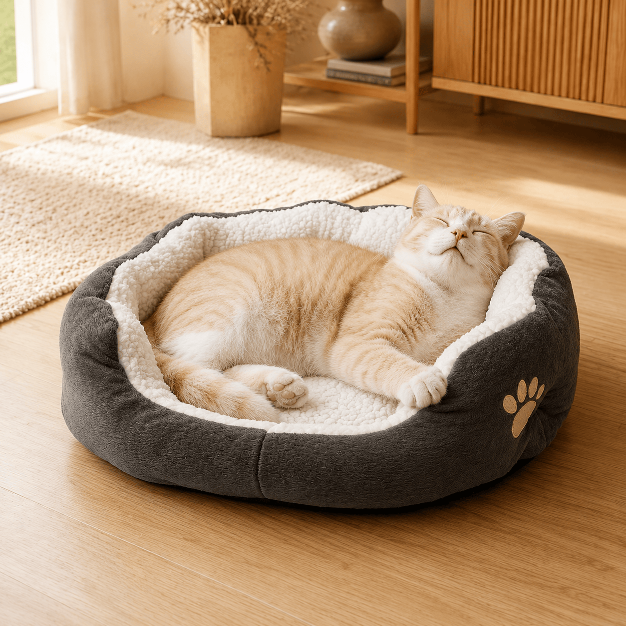 Miaou & Co Panier pour Chat en Coton Image