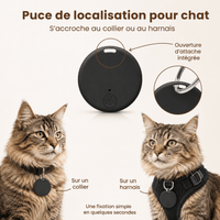 Miaou & Co Puce GPS Chat sans Collier