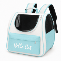 Miaou & Co Sac à dos de transport pour chat avec hublot transparent et parois respirantes
