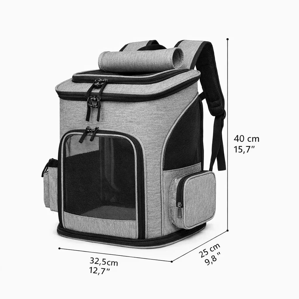 Miaou & Co Sac à Dos de Transport pour Chat Randonnée Extensible