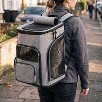 Miaou & Co Sac à Dos de Transport pour Chat Randonnée Extensible